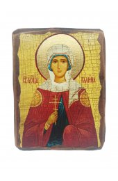 Икона Галина Коринфская под старину (13 х 17,5 см), арт IDR-518