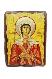 Икона Татьяна под старину (13 х 17,5 см), арт IDR-567