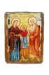 Икона Иоаким и Анна праведные под старину (13 х 17,5 см), арт IDR-600