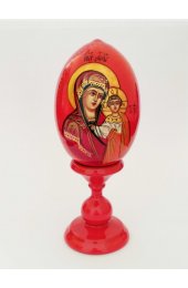 Яйцо пасхальное Икона Казанской Божьей Матери, арт ИРГ-Я-11