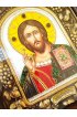 Икона Господь Вседержитель 11 х 14 см на перламутре, арт ДИ-510r