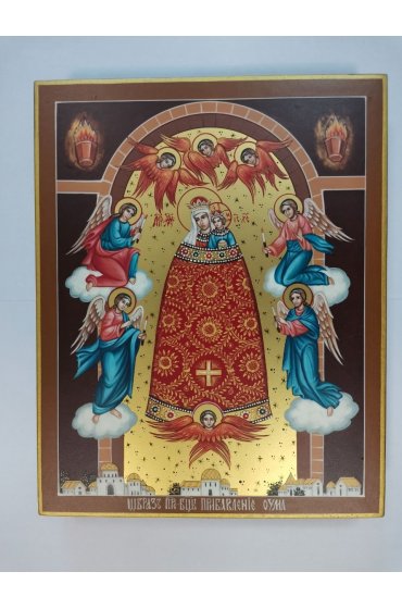 Икона Божией Матери Прибавление ума рукописная, арт ИРГ-043