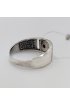кольцо серебряное с черным фианитом, арт ТС-К-231 кольцо серебряное с черным фианитом, арт ТС-К-231