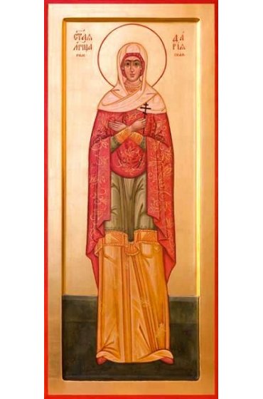 Икона Дарья Римская мученица мерная рукописная