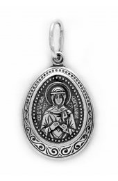 Нательная иконка Ангелина Святая, арт прП-655