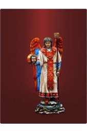 Статуэтка Архангел Михаил попирающий змея, арт ФСА-118