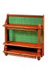 Полка для икон трехъярусная прямая с тканью, арт Щ18115