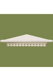 Полка для икон белая угловая одноярусная малая ажурная, арт ЩБ18135