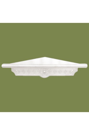 Полка для икон белая угловая одноярусная малая греческая, арт ЩБ181352