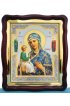 Храмовая икона Божья Матерь Иерусалимская в фигурном киоте с багетом 43 Х 50 см, арт ХБИ-015