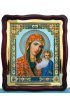 Храмовая икона Божья Матерь Казанская в фигурном киоте с багетом 43 Х 50 см, арт ХБИ-018