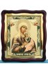 Храмовая икона Божья Матерь Страстная в фигурном киоте с багетом 43 Х 50 см, арт ХБИ-038