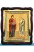 Храмовая икона Иоаким и Анна праведные в фигурном киоте с багетом 43 Х 50 см, арт ХБИ-084