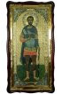 Храмовая икона Анатолий Мученик ростовая в фигурном киоте 61 Х 112 см, арт ХБИ-110