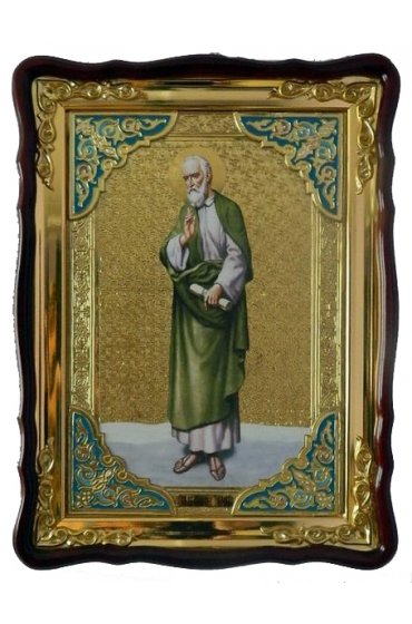Храмовая икона Симон Апостол в фигурном киоте 60 Х 80 см, арт ХБИ-131