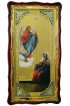 Храмовая икона Благовещение Пресвятой Богородицы ростовая в фигурном киоте 61 Х 112  см, арт ХБИ-141