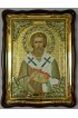 Храмовая икона Валентин Мученик в фигурном киоте 60 Х 80 см, арт ХБИ-153
