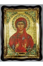 Храмовая икона Валерия Мученица в фигурном киоте 60 Х 80 см, арт ХБИ-156