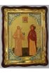 Храмовая икона Варвара и Елизавета в фигурном киоте 60 Х 80 см, арт ХБИ-157