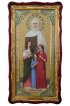 Храмовая икона Вера, Надежда, Любовь и мать их София ростовая в фигурном киоте 61 Х 112 см, арт ХБИ-165