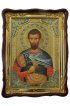 Храмовая икона Виктор Халкидонский Мученик погибших в фигурном киоте 60 Х 80 см, арт ХБИ-168