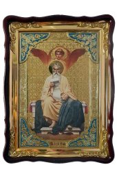 Храмовая икона Матфей Евангелист в фигурном киоте 60 Х 80 см, арт ХБИ-204