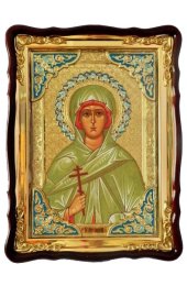 Храмовая икона Зинаида Тарсийская Мученица в фигурном киоте 60 Х 80 см, арт ХБИ-215