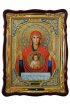 Храмовая икона Божьей Матери Знамение в фигурном киоте 60 Х 80 см, арт ХБИ-216