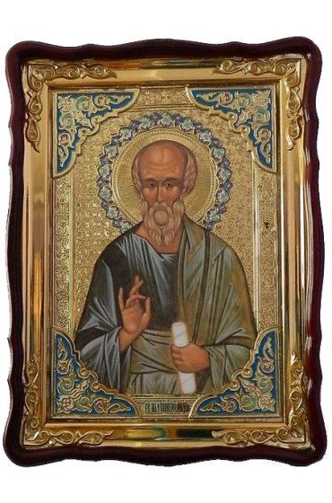 Храмовая икона Иоанн Богослов в фигурном киоте 60 Х 80 см, арт ХБИ-227