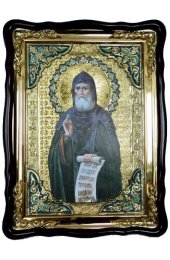 Храмовая икона Иов Почаевский в фигурном киоте 60 Х 80 см, арт ХБИ-236