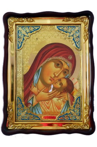 Храмовая икона Божья Матерь Касперовская в фигурном киоте 60 Х 80 см, арт ХБИ-240