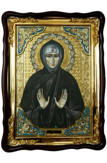 Храмовая икона Кира Берийская в фигурном киоте 60 Х 80 см, арт ХБИ-242