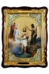Храмовая икона Крещение Господне в фигурном киоте 60 Х 80 см, арт ХБИ-249