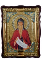 Храмовая икона Максим Исповедник в фигурном киоте 60 Х 80 см, арт ХБИ-258