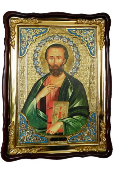 Храмовая икона Марк Мученик в фигурном киоте 60 Х 80 см, арт ХБИ-262