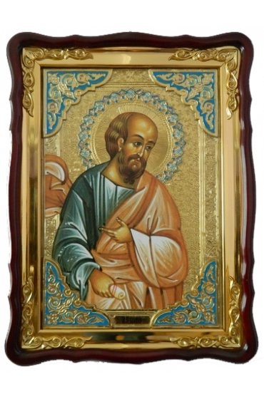 Храмовая икона Наум Пророк в фигурном киоте 60 Х 80 см, арт ХБИ-270