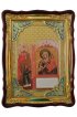 Храмовая икона Божья Матерь Нечаянная радость в фигурном киоте 60 Х 80 см, арт ХБИ-276