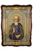 Храмовая икона Сергий Радонежский в фигурном киоте 60 Х 80 см, арт ХБИ-315