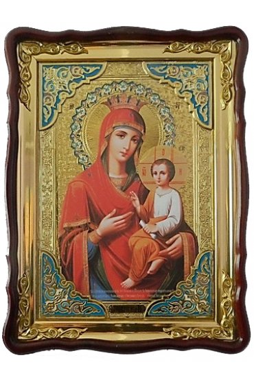 Храмовая икона Божья Матерь Скоропослушница в фигурном киоте 60 Х 80 см, арт ХБИ-317