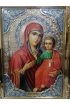 Храмовая икона Божья Матерь Смоленская в фигурном киоте 60 Х 80 см, арт ХБИ-318