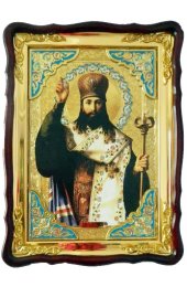 Храмовая икона Тихон Задонский в фигурном киоте 60 Х 80 см, арт ХБИ-336