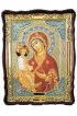 Храмовая икона Божья Матерь Троеручица в фигурном киоте 60 Х 80 см, арт ХБИ-339