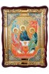Храмовая икона Троица в фигурном киоте 60 Х 80 см, арт ХБИ-341
