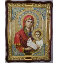 Храмовая икона Божья Матерь Утоли мои печали в фигурном киоте 60 Х 80 см, арт ХБИ-345