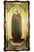 Храмовая икона Александр Свирский ростовая и фигурном киоте 61 Х 112 см, арт ХБИ-370