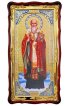 Храмовая икона Афанасий Великий ростовая и фигурном киоте 61 Х 112 см, арт ХБИ-374