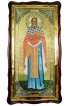Храмовая икона Иоанн Кронштадтский ростовая и фигурном киоте 61 Х 112 см, арт ХБИ-384