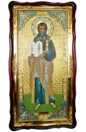 Храмовая икона Моисей Пророк ростовая в фигурном киоте 61 Х 112 см, арт ХБИ-398