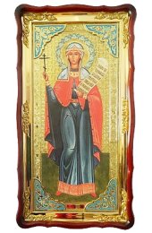 Храмовая икона Параскева Мученица ростовая в фигурном киоте 61 Х 112 см, арт ХБИ-409