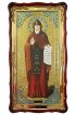 Храмовая икона Серафим Вырицкий ростовая в фигурном киоте 61 Х 112 см, арт ХБИ-417